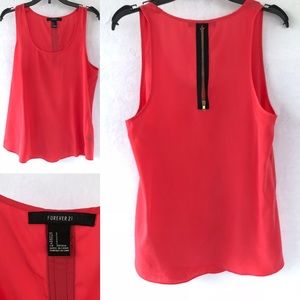 Forever 21 Coral Tank Top
